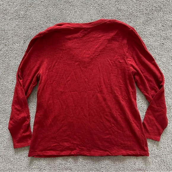 NWT Chico's Seam Back Tee in Spiced Red Size 3 - US XL - Picture 6 of 7